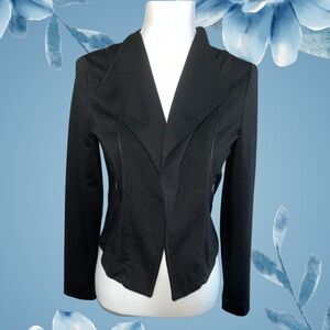 Banana Republic Black Knit Open Blazer